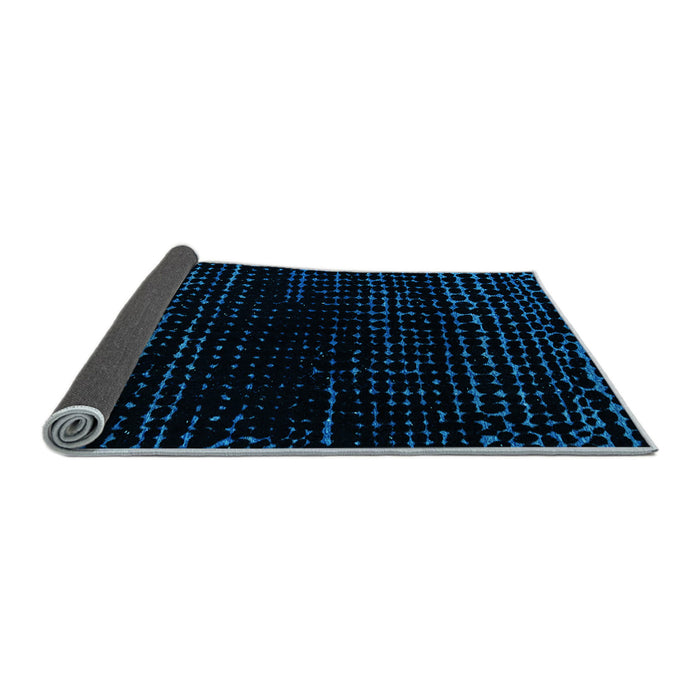 Sideview of Abstract Light Blue Modern Rug, abs4526lblu