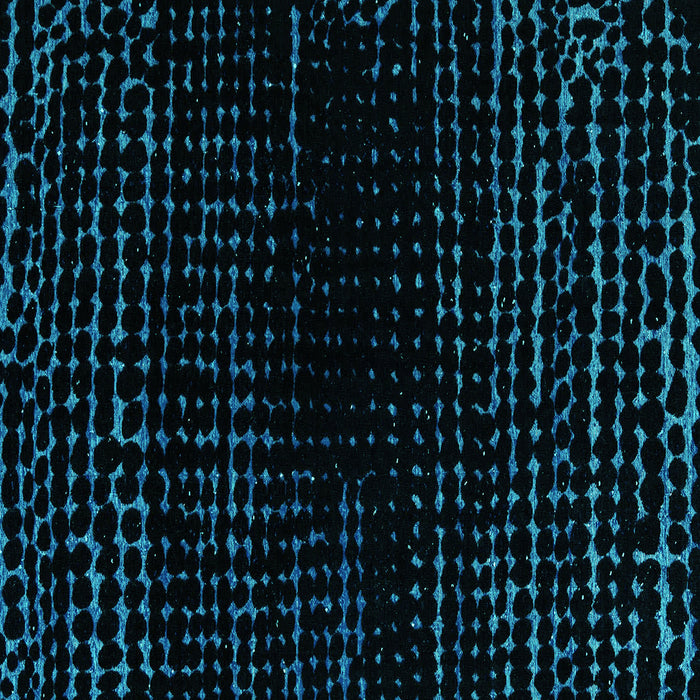 Square Machine Washable Abstract Turquoise Modern Area Rugs, wshabs4526turq