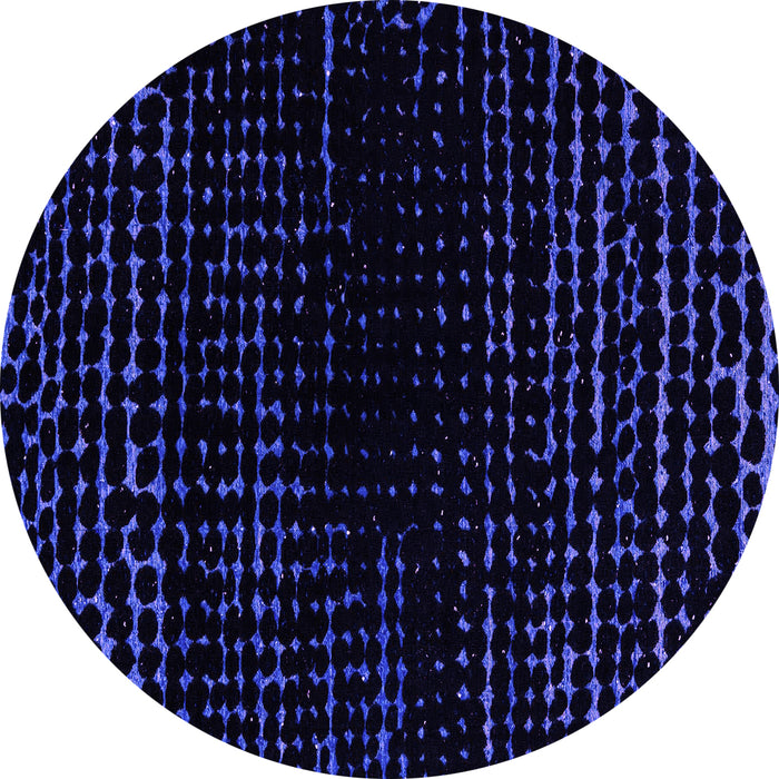 Round Machine Washable Abstract Purple Modern Area Rugs, wshabs4526pur