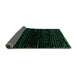 Sideview of Abstract Green Modern Rug, abs4526grn