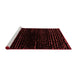 Modern Red Washable Rugs