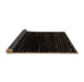 Sideview of Abstract Brown Modern Rug, abs4526brn