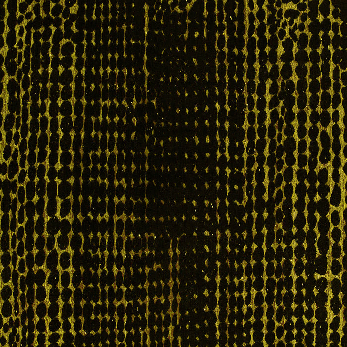 Square Machine Washable Abstract Yellow Modern Rug, wshabs4526yw