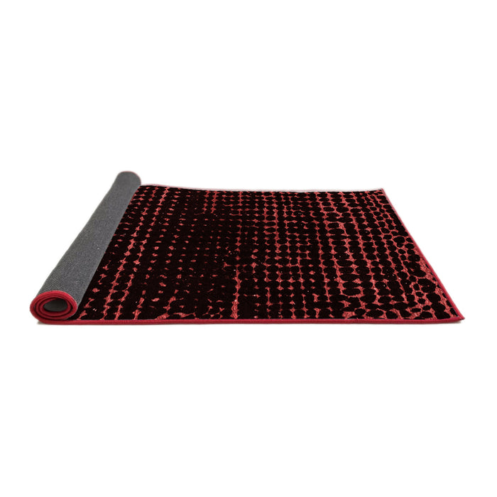 Abstract Red Modern Area Rugs