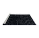 Sideview of Machine Washable Abstract Dark Slate Gray Green Rug, wshabs4527