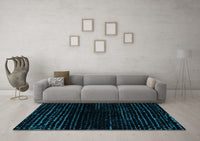 Machine Washable Abstract Light Blue Modern Rug, wshabs4527lblu