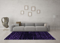 Machine Washable Abstract Purple Modern Rug, wshabs4527pur