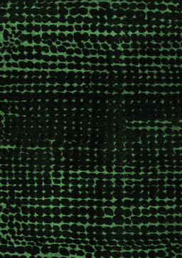 Abstract Emerald Green Modern Rug, abs4527emgrn