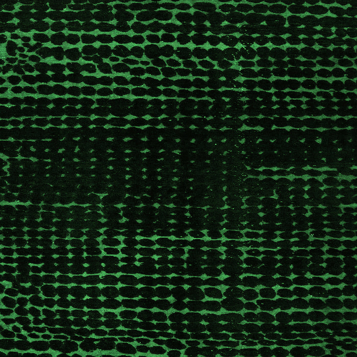 Square Machine Washable Abstract Green Modern Area Rugs, wshabs4527grn