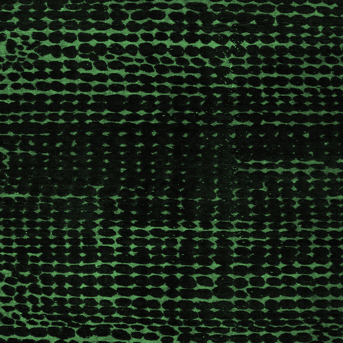 Square Machine Washable Abstract Emerald Green Modern Area Rugs, wshabs4527emgrn