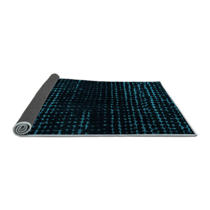 Sideview of Abstract Light Blue Modern Rug, abs4527lblu
