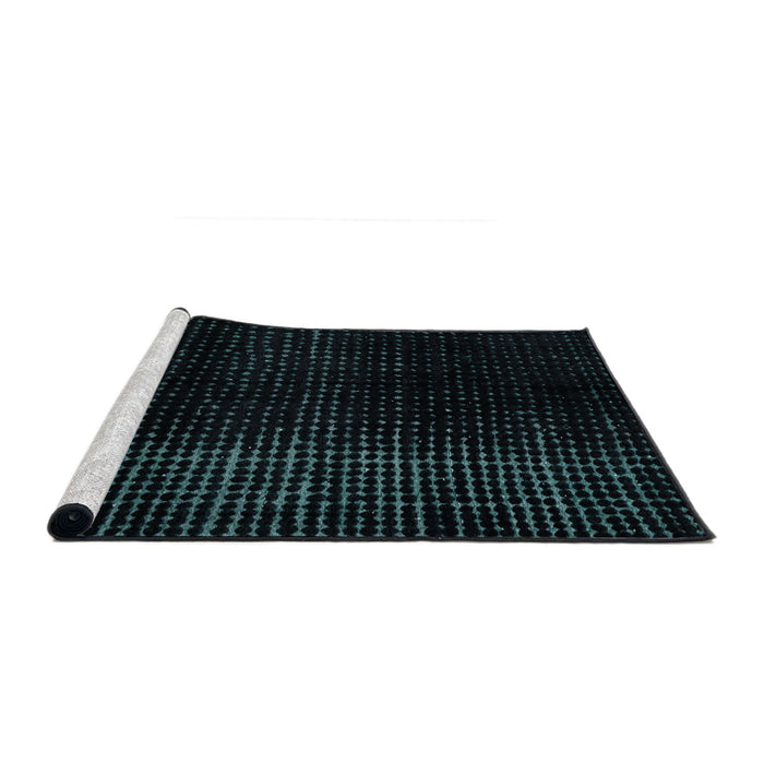 Sideview of Machine Washable Abstract Black Rug, wshabs4528