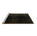 Sideview of Machine Washable Abstract Brown Modern Rug, wshabs4528brn