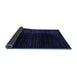 Sideview of Abstract Blue Modern Rug, abs4528blu