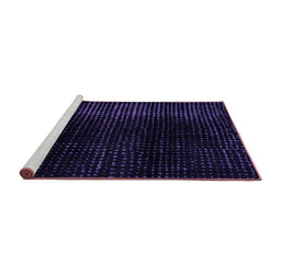 Sideview of Machine Washable Abstract Purple Modern Area Rugs, wshabs4528pur