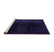 Sideview of Machine Washable Abstract Purple Modern Area Rugs, wshabs4528pur