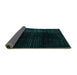 Sideview of Abstract Turquoise Modern Rug, abs4528turq