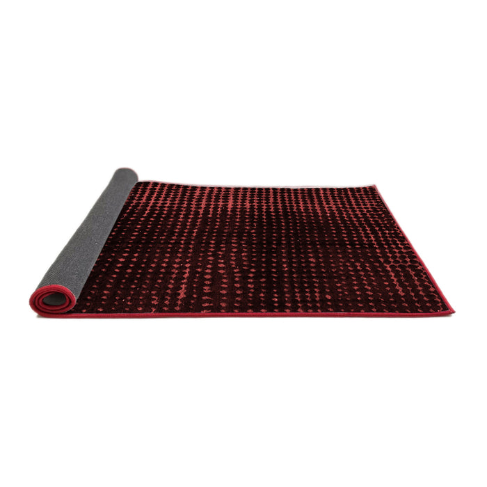 Abstract Red Modern Area Rugs