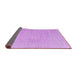 Sideview of Solid Purple Modern Rug, abs4529pur