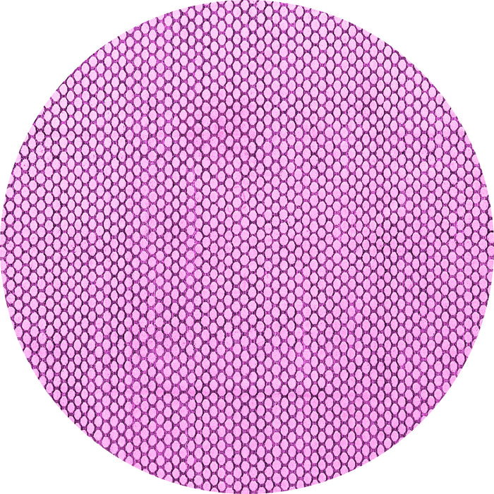 Round Solid Pink Modern Rug, abs4529pnk