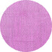 Round Solid Pink Modern Rug, abs4529pnk