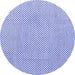 Round Solid Blue Modern Rug, abs4529blu