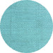 Round Solid Light Blue Modern Rug, abs4529lblu