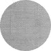 Round Solid Gray Modern Rug, abs4529gry