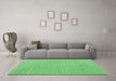 Machine Washable Solid Emerald Green Modern Area Rugs in a Living Room,, wshabs4529emgrn
