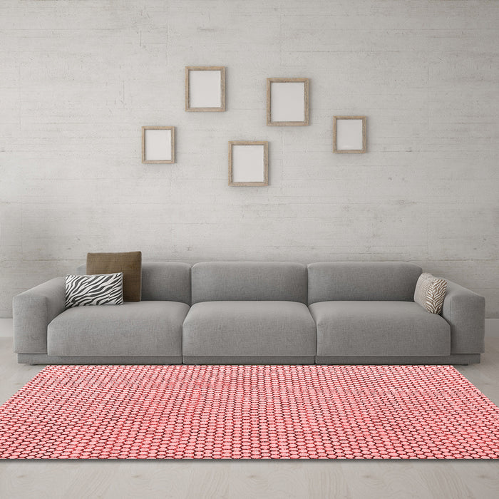 Modern Red Washable Rugs