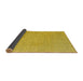 Sideview of Solid Yellow Modern Rug, abs4529yw