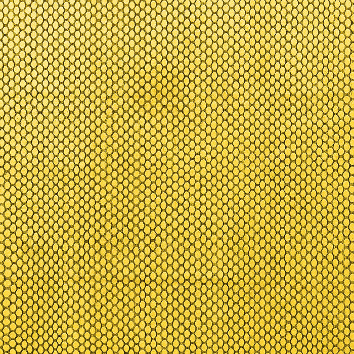 Square Machine Washable Solid Yellow Modern Rug, wshabs4529yw