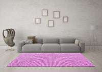 Machine Washable Solid Pink Modern Rug, wshabs4529pnk