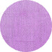 Round Solid Purple Modern Rug, abs4529pur