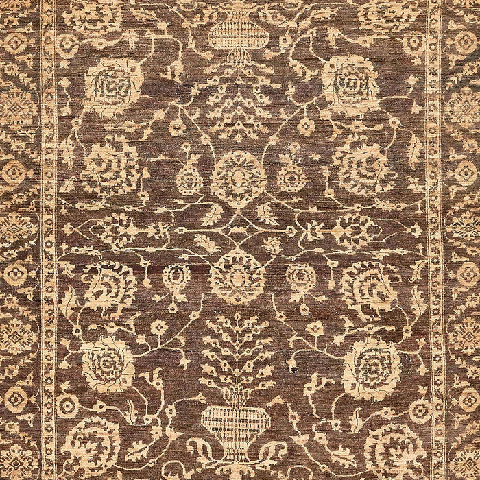 Machine Washable Abstract Dark Sienna Brown Rug, wshabs452