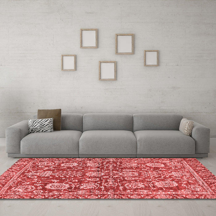 Traditional Red Washable Rugs