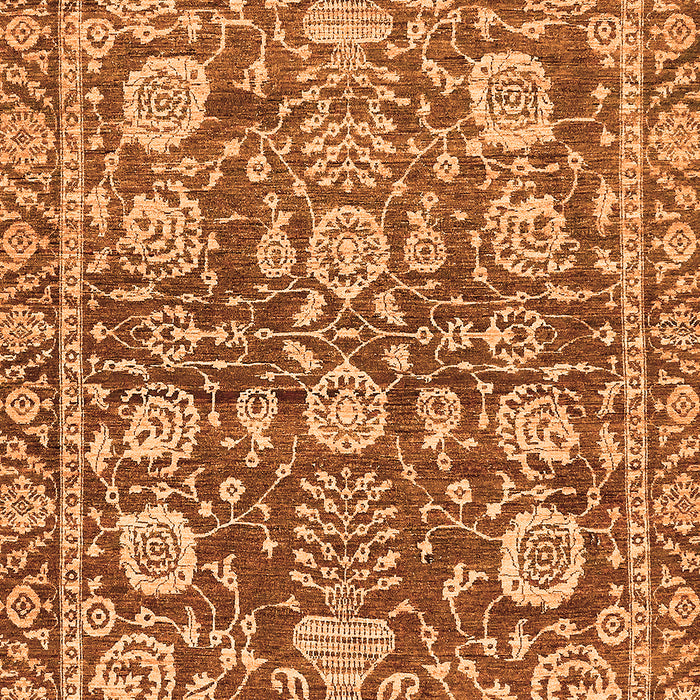 Oriental Orange Traditional Rug, abs452org