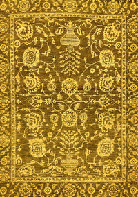 Oriental Yellow Traditional Rug, abs452yw