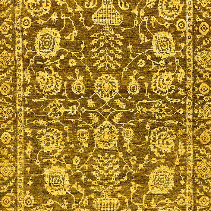 Oriental Yellow Traditional Rug, abs452yw