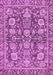 Machine Washable Oriental Purple Traditional Area Rugs, wshabs452pur