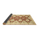 Sideview of Abstract Sun Yellow Oriental Rug, abs453