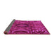 Sideview of Southwestern Purple Country Rug, abs4530pur