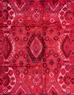 Abstract Red Southwestern Rug, abs4530