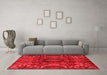 Country Red Washable Rugs