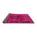 Sideview of Southwestern Pink Country Rug, abs4530pnk