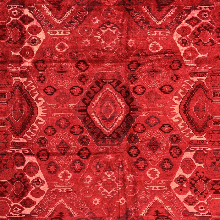 Square Southwestern Orange Country Rug, abs4530org