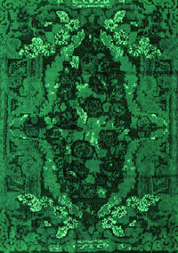 Persian Green Bohemian Rug, abs4531grn