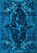 Machine Washable Persian Light Blue Bohemian Rug, wshabs4531lblu