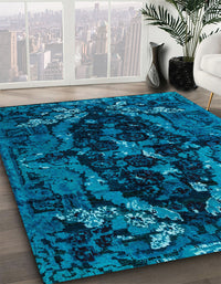 Abstract Blue Persian Rug, abs4531