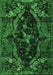 Machine Washable Persian Emerald Green Bohemian Area Rugs, wshabs4531emgrn